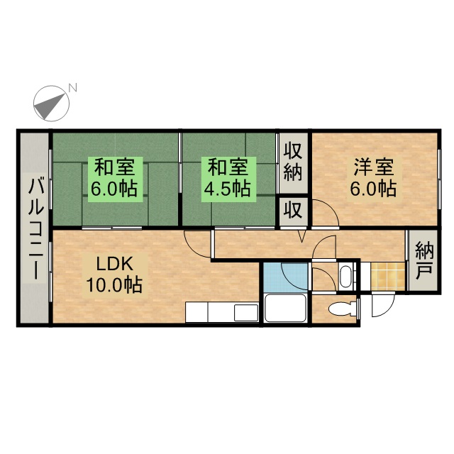 アシスト第２浜松マンション 303号室 間取り