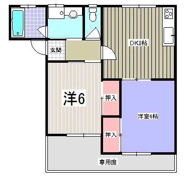 メゾンブライトＡ 101号室 間取り