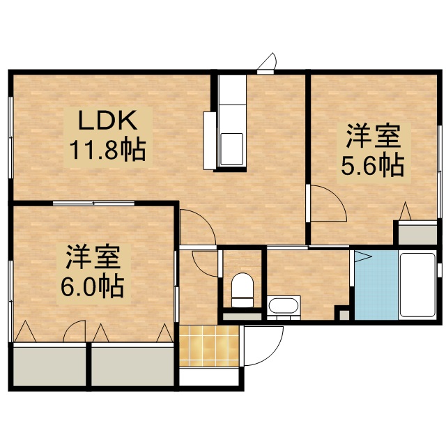 並木Ｄ 202号室 間取り