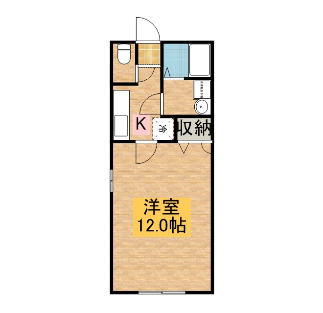 ムッシュブランカ 201号室 間取り