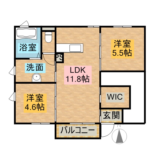 スクーデリア 101号室 間取り