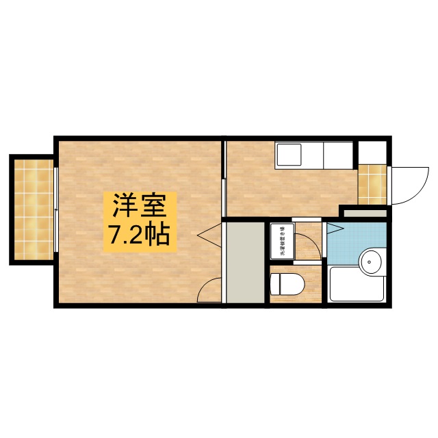 シャンブル 103号室 間取り