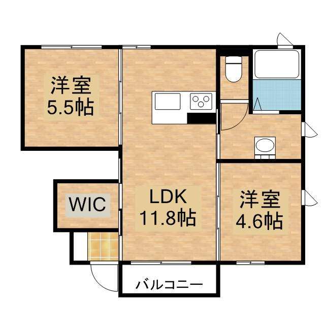 エントピア 102号室 間取り