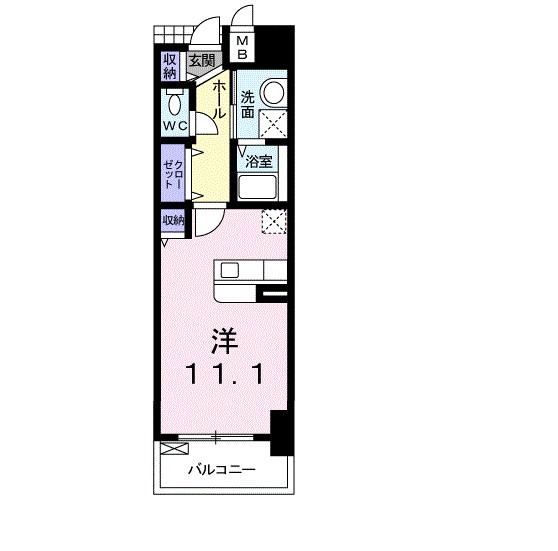 エアリス 303号室 間取り
