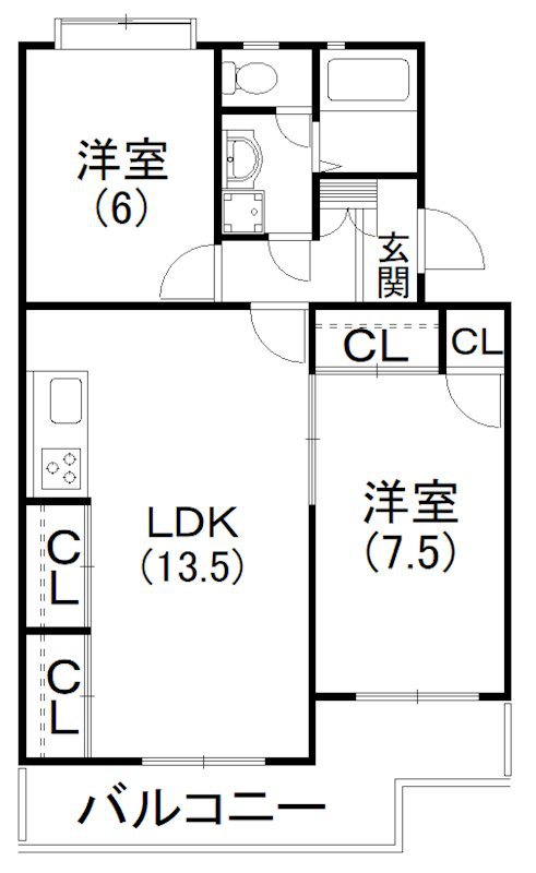 エルセリート神宮 304号室 間取り