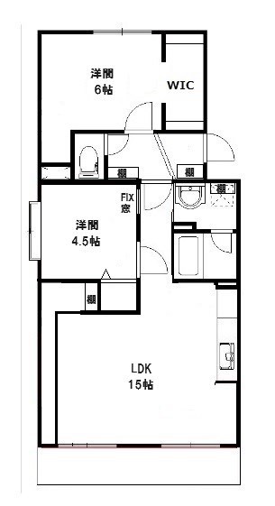 アヴェニュー元浜 106号室 間取り