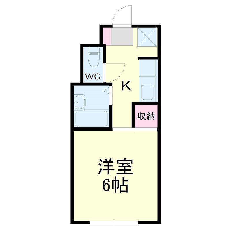 シェ・コンコルド 2-B号室 間取り