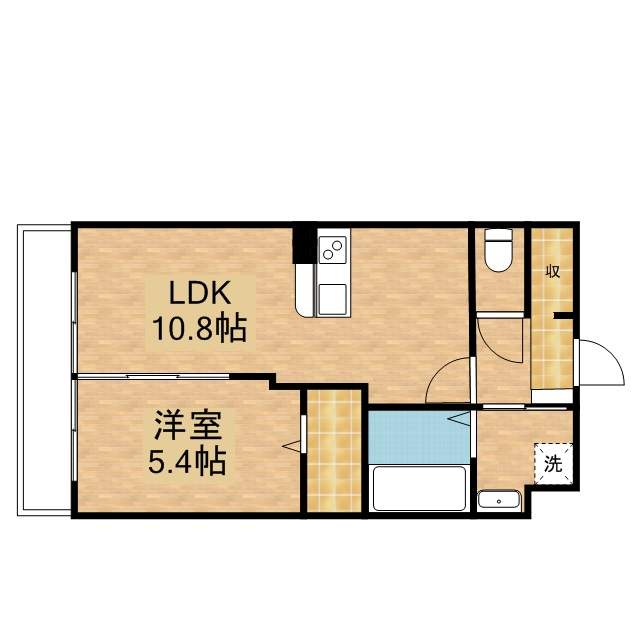 ベレッツァ上浅田 402号室 間取り
