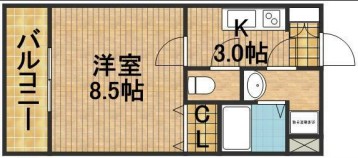ＧＲＡＮＤＰＩＡ 302号室 間取り