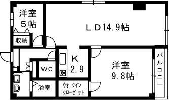 アルコ８ 201号室 間取り