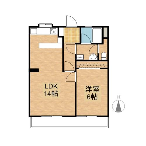 リバーＫ＆Ｔ　Ⅱ 303号室 間取り