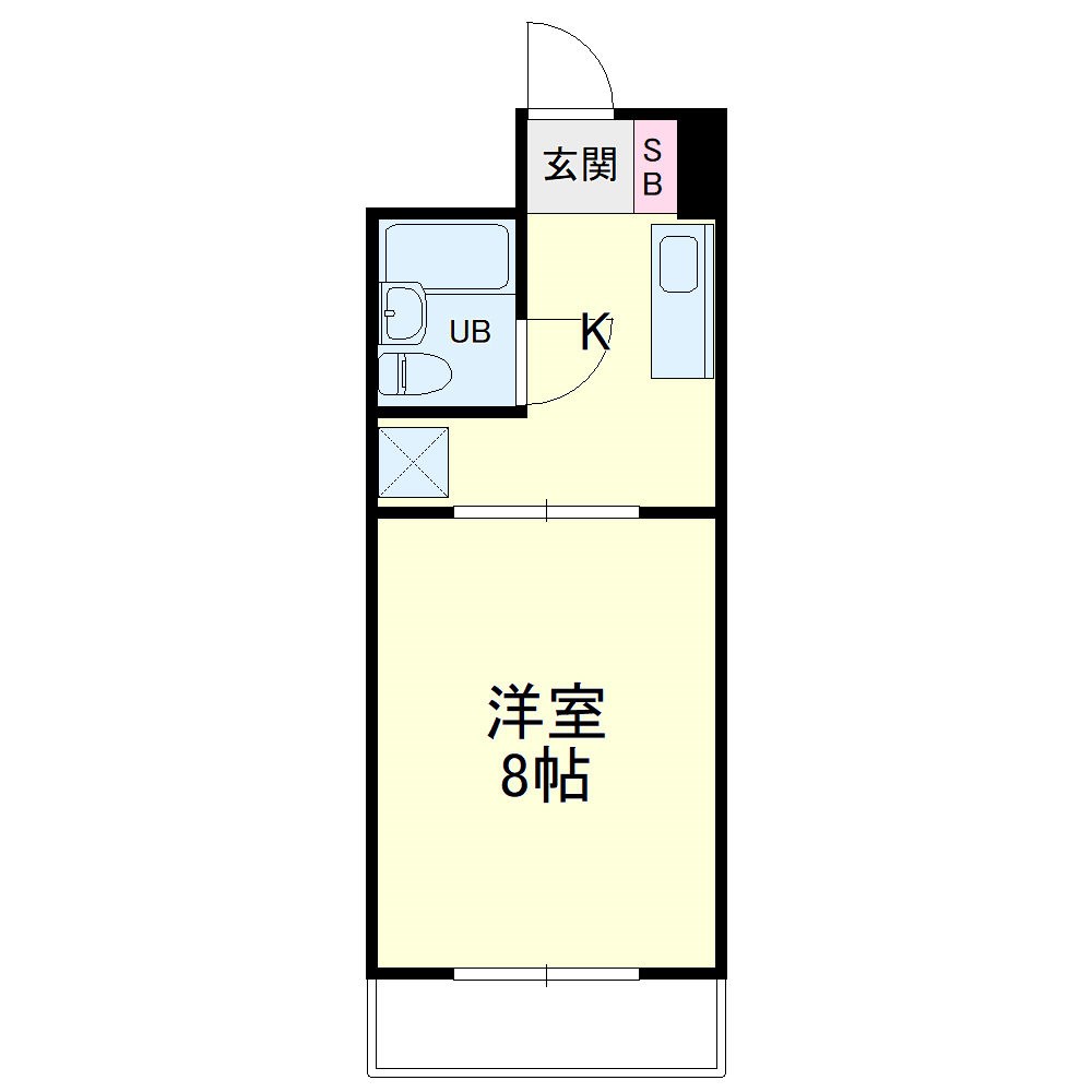 すみれ館Ⅲ 107号室 間取り