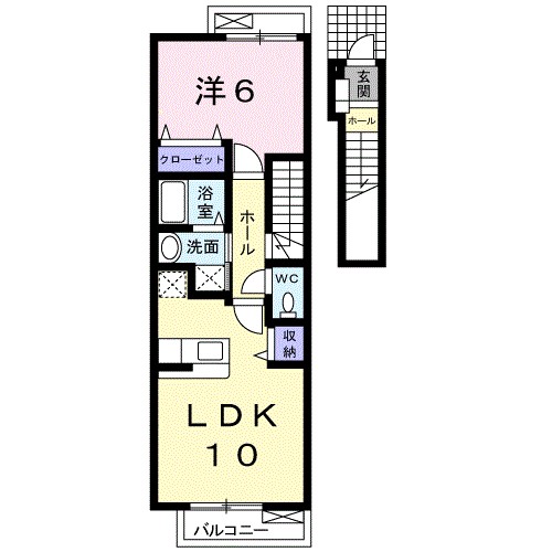 プラシード和（なごみ） 203号室 間取り