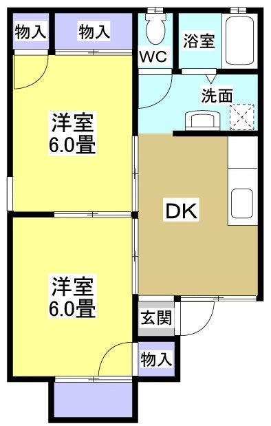 メゾン永井 205号室 間取り