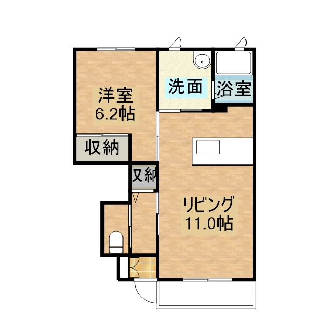 ルミエールＴＯＫＩＷＡ 102号室 間取り