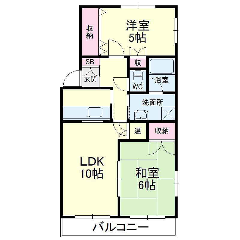 メゾン雅 106号室 間取り