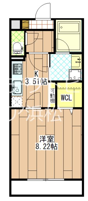 ＳＵＰＲＥＭＥ　ＡＳＡＤＡ 203号室 間取り