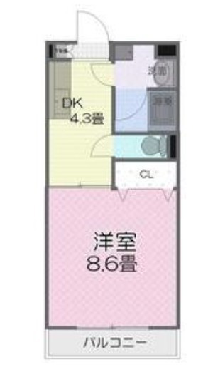 アンソレイユⅠ 202号室 間取り