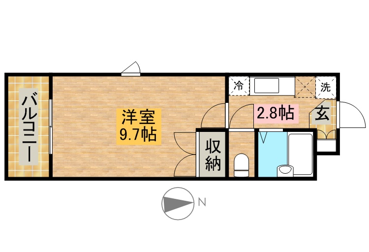 ジョイレジデンス 203号室 間取り