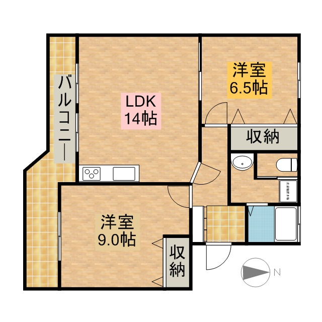 佐鳴台サニーハイツ 102号室 間取り