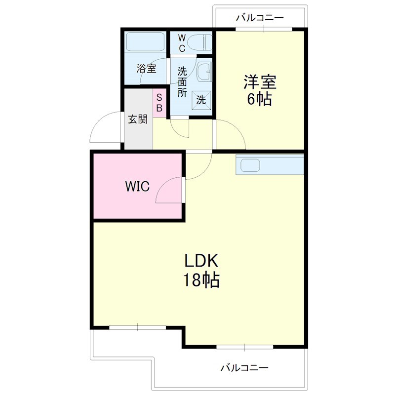 スカイシャトウ城山Ⅰ 401号室 間取り