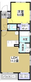 ＣＬＡＳＳ 401号室 間取り