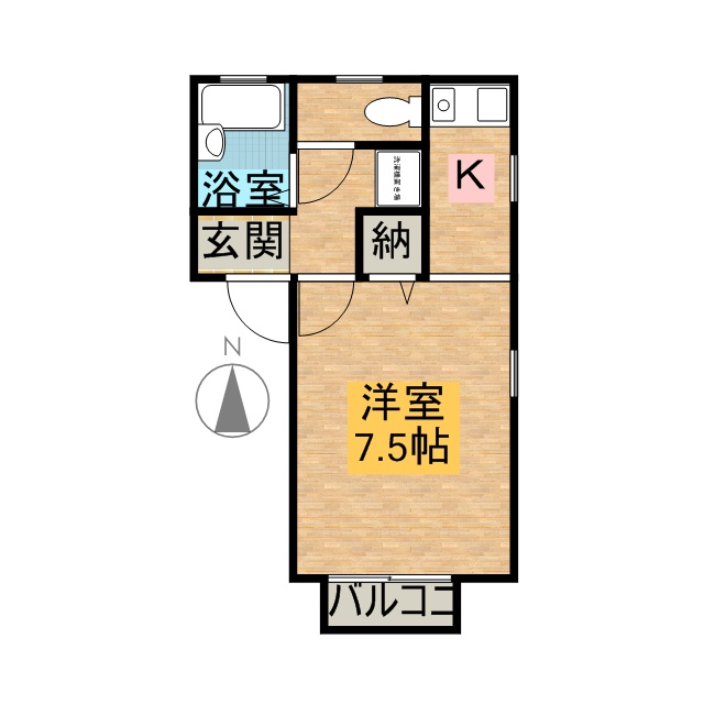 アビタシオンⅢ 112号室 間取り