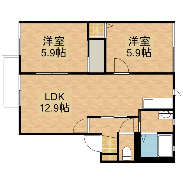 ハイマートＫ 間取り図