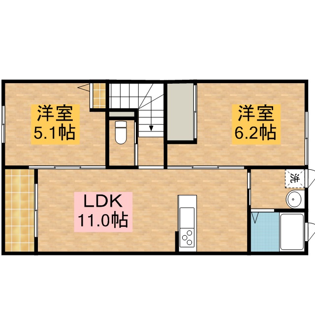 ルミエールＴＯＫＩＷＡ 202号室 間取り