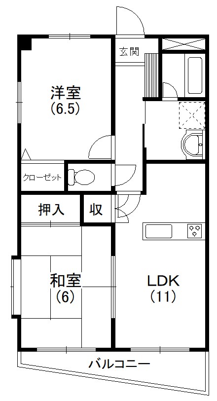 フェリス南平 305号室 間取り