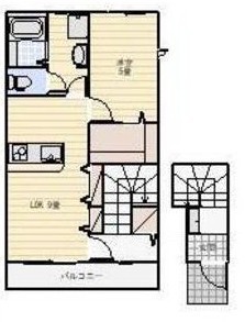 ＬＯＴＵＳ篠原 205号室 間取り