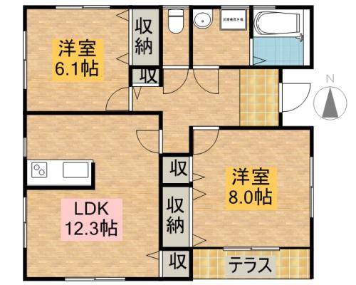 ソレアード西都 間取り