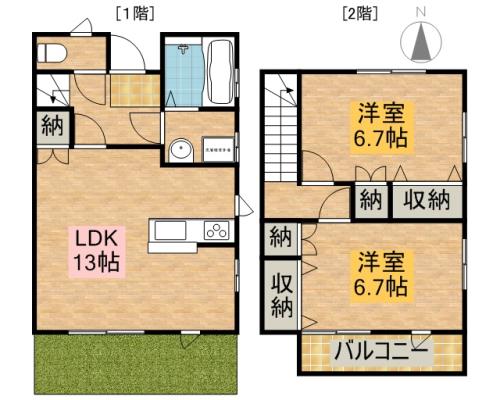 テラス・ウィングＢ B101号室 間取り