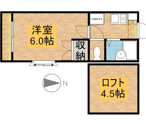 グリーンミューズ 203号室 間取り