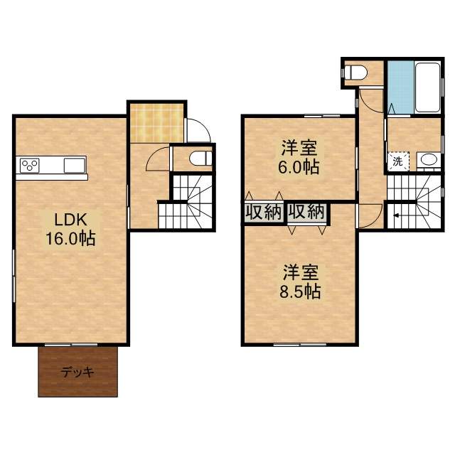 ドルフ的場ヶ丘 S2号室 間取り
