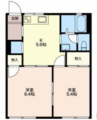 パティオⅠ 106号室 間取り