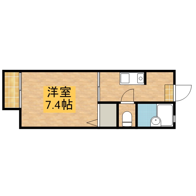 シャンブルⅡ 103号室 間取り