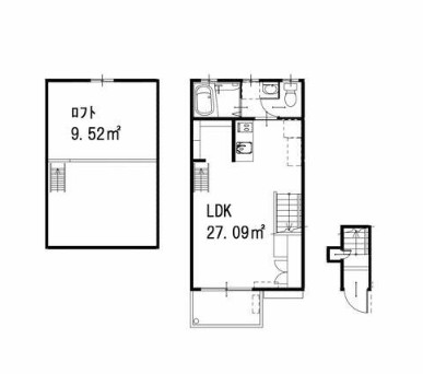 Ｂｏｂ　ｈｏｕｓｅ 2F号室 間取り
