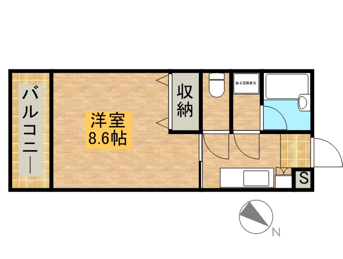 イエローハイツ佐鳴台 203号室 間取り