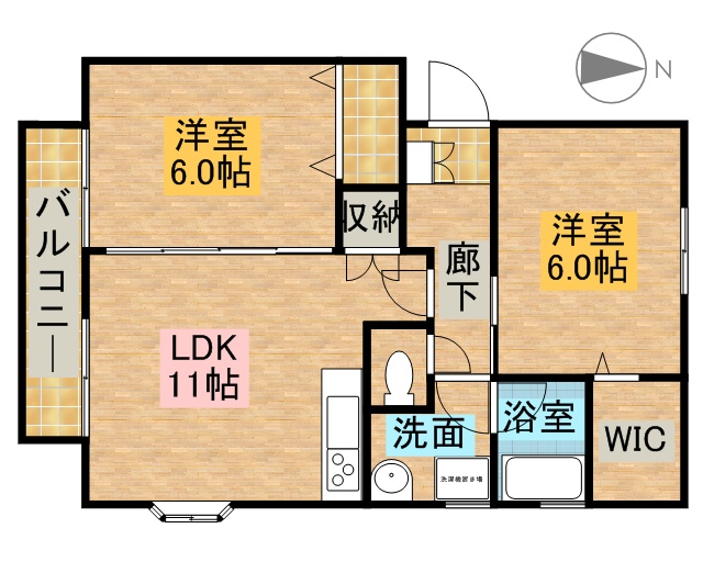 ＳｏｕｒｃｅⅡ 202号室 間取り