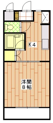 マンションレイクビュー 301号室 間取り