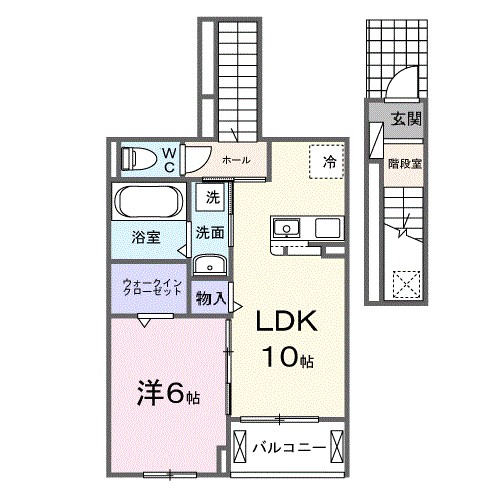 ベル・グラース 203号室 間取り