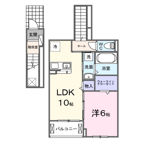 ベル・グラース 207号室 間取り