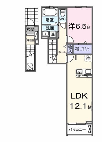 ベル・グラース 206号室 間取り