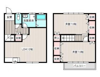 サニーサイドＤ 102号室 間取り