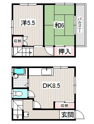 メゾネット可美 103号室 間取り