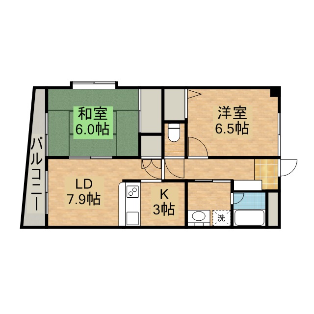 フェリス南平 305号室 間取り