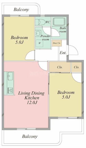 アズニューリノ 302号室 間取り
