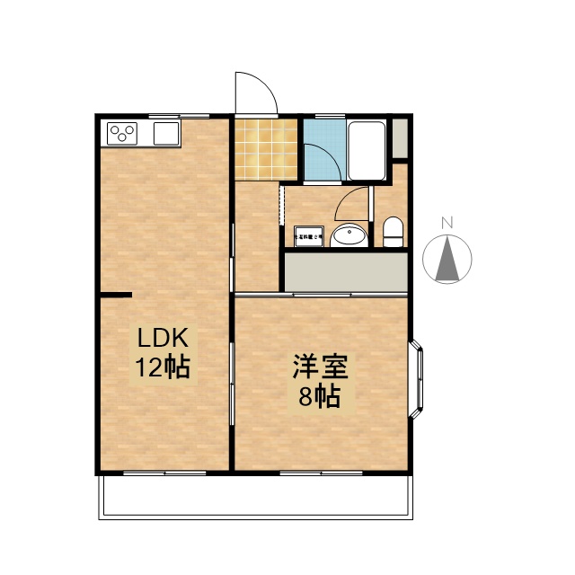 リバーＫ＆Ｔ　Ⅱ 101号室 間取り