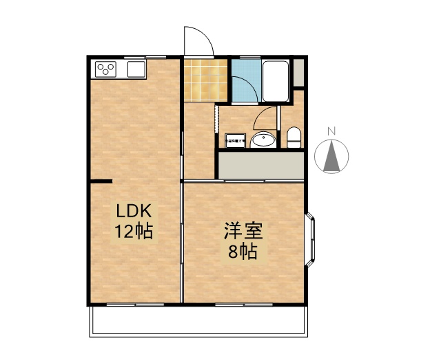 リバーＫ＆Ｔ　Ⅱ 101号室 間取り